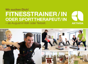 Wir suchen Dich als Fitnesstrainer/-in oder Sporttherapeut/-in