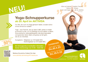 Yoga-Schnupperkurse im AKTIVIDA ab 20.04.2023